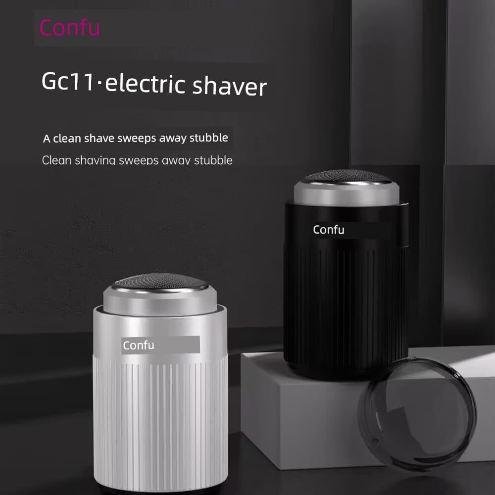 Comfort GC11 Barbeador Elétrico Masculino Faca de Barba Recarregável Lâmina Única Barbeador Rotativo Portátil