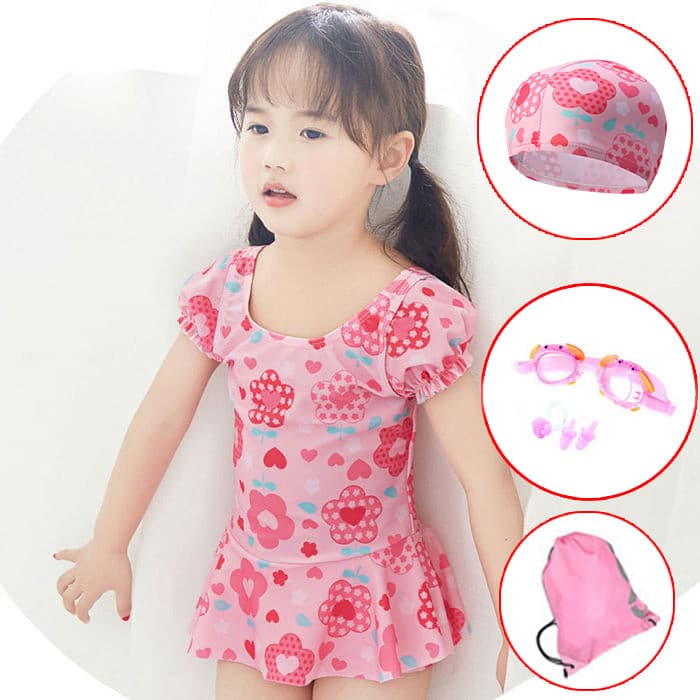 Crianças crianças maiô meninas 2024 novo estilo médio grande crianças meninas princesa bebê infantil de uma peça Boxer m