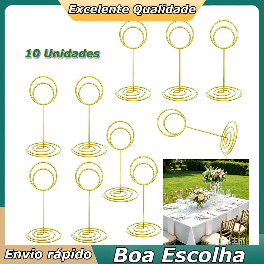10pçs porta-cartões de mesa porta-fotos para mesas clipes de nome de cartão para festa de aniversário de casamento