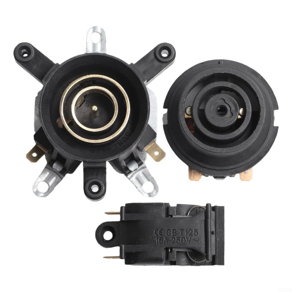 Acoplador De Termostato De Chaleira Elétrica 3pcs Conector De Base Interruptor De Vapor Desligamento Automático 220V