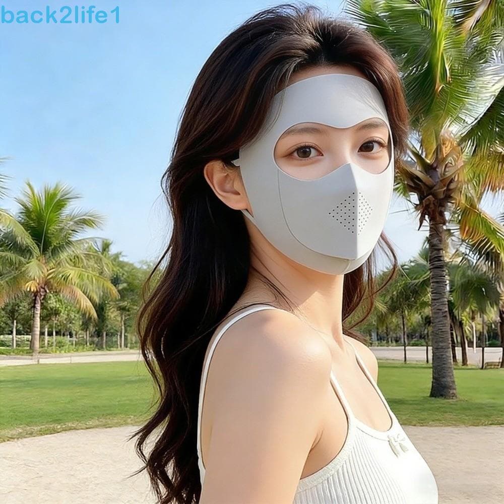 Máscara De Proteção Solar BACK2LIFE1 , Véu Respirável Elegante E Macio Resistente A UV , Design Leve