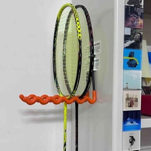 Rack de raquete de badminton doméstico tênis de mesa raquete de armazenamento rack de exibição salão de badminton gancho