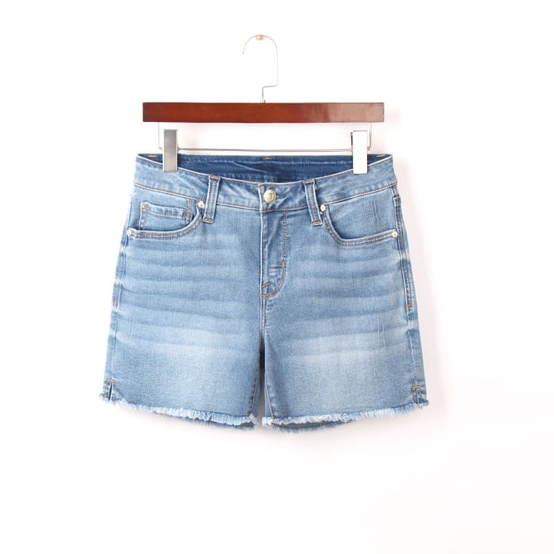 Verão fino calças de três quartos bordado Jeans feminino comércio exterior pedido Original tamanho grande cintura alta m
