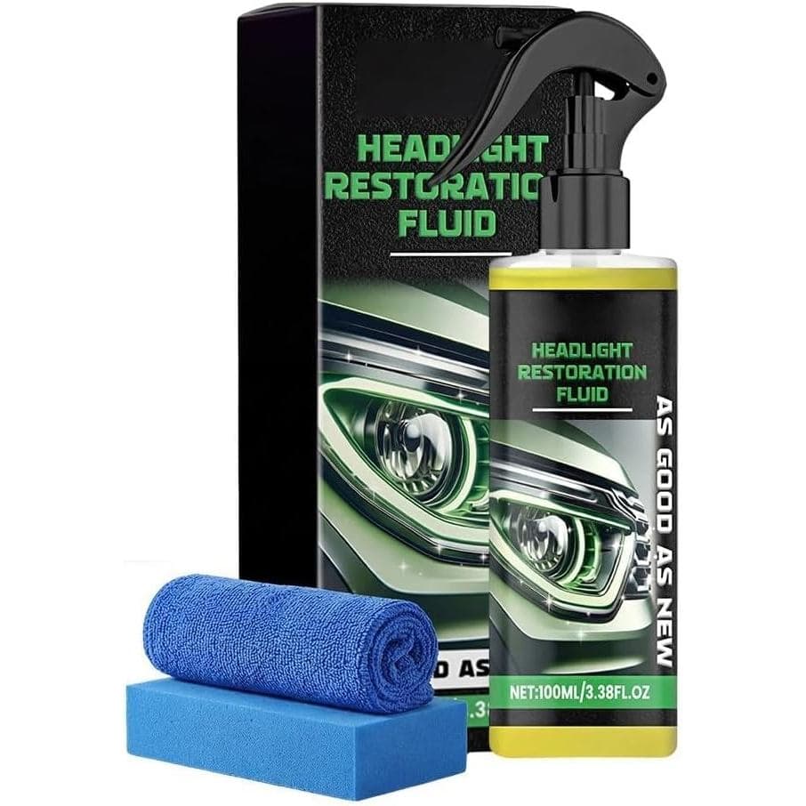 Conjunto de Tratamento de Faróis, Kit Profissional de Polimento de Faróis de Carro Contra Amarelamento, Conjunto de Limp