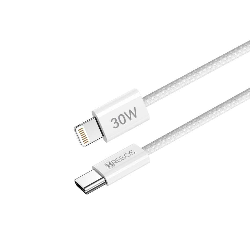 Cabo Tipo-C x Lightning 30W 2M para Carregamento Rápido