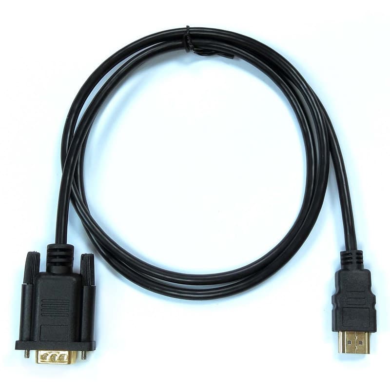Cabo HDMI para vga em estoque pronto com Chip hdmi para vga HD Cabo 1080P Cabo adaptador de TV para computador