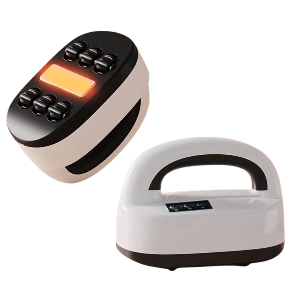 Massageador Corporal Elétrico Roller Aquecimento 6 Cabeças
