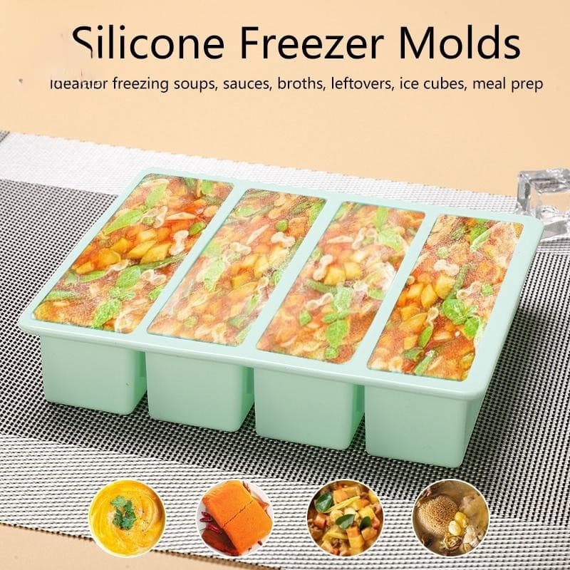 [Scarlett] Recipientes Gigantes para Armazenamento de Alimentos e Molhos com Tampa, Bandejas de Silicone Extra Grandes p