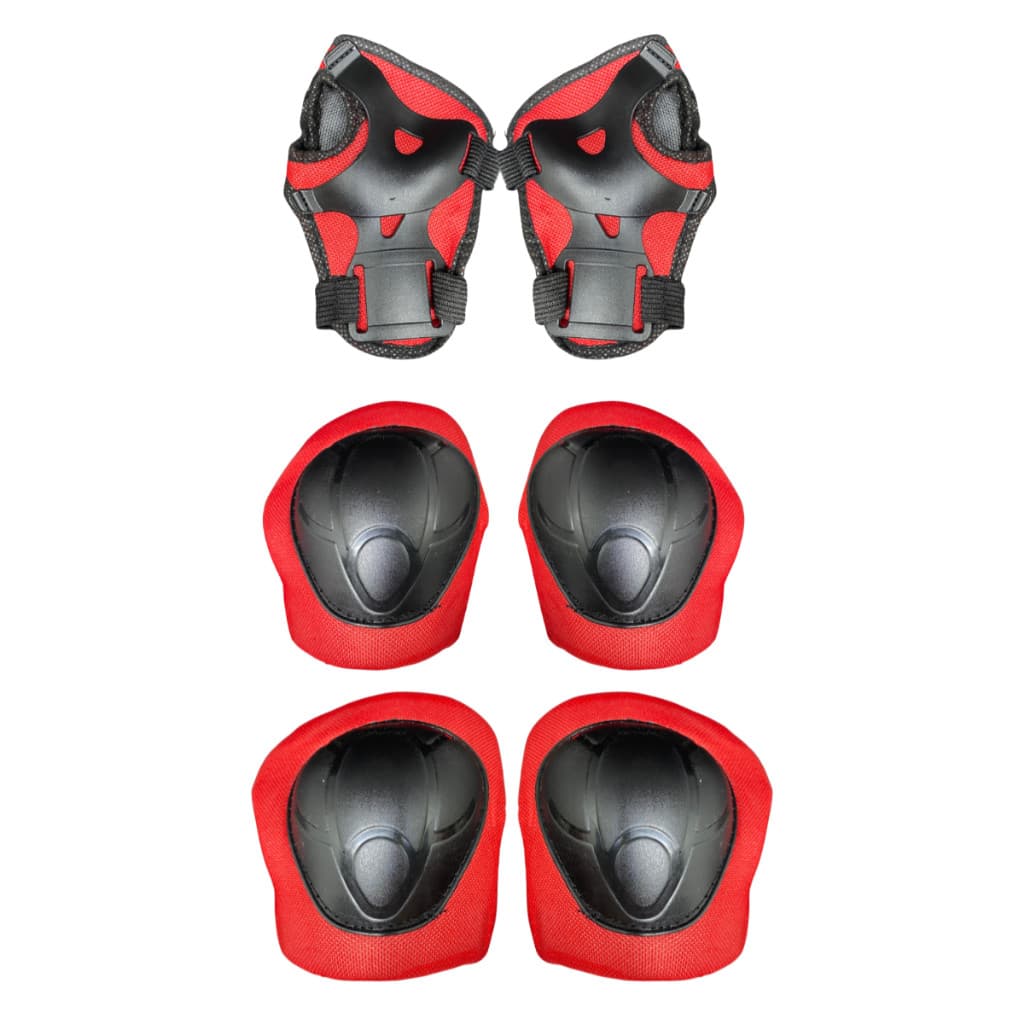 Kit Proteção Infantil Vermelho Joelheira Cotoveleira