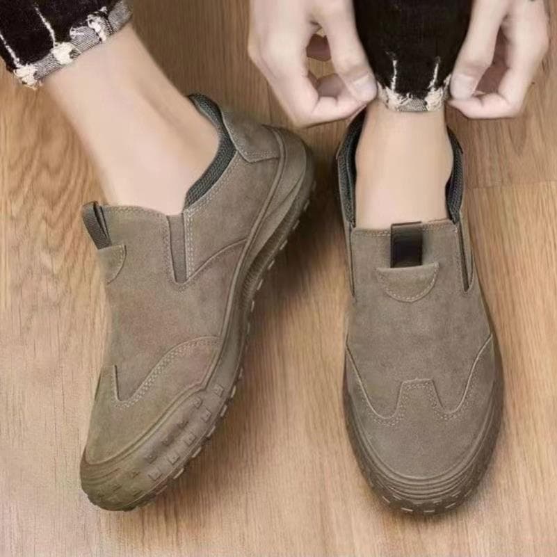 Sapatos masculinos de um Pedal primavera respirável desodorante canteiro de obras trabalho sapatos de proteção do trabal