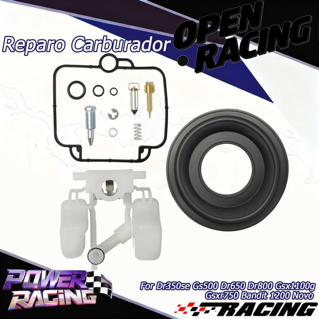 Carburador Reparo Dr350se Gs500 Dr650 Dr800 Gsx1100g Gsxr750 Bandit 1200 Novo
