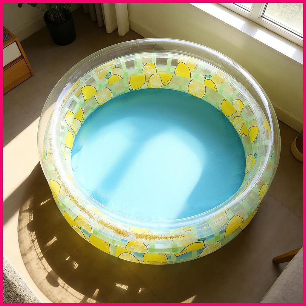 Piscina Inflável Para Crianças , Brinquedos De Natação Infláveis Redondos Fofos , Pequena Praia , Lago , Rio , Festa De