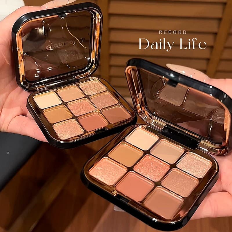 Paleta de sombras de nove cores de cores mágicas Uma paleta multiuso fosca perolada paleta multifuncional não desbotada