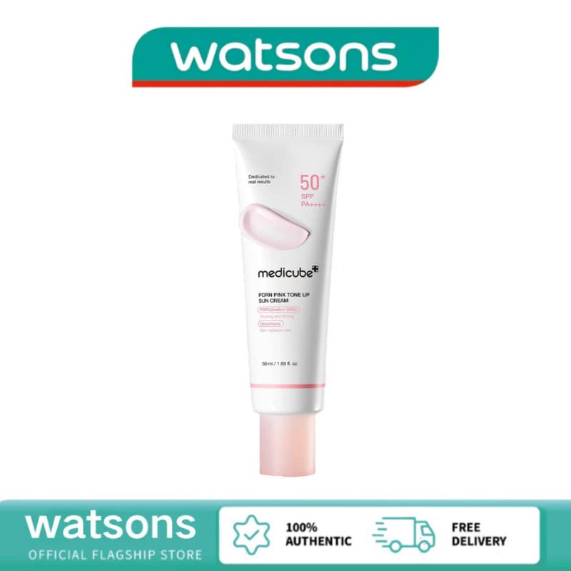 SG Stock MEDICUBE PDRN Pink Tone Up Sun 50ml |   Luz |   Protetor Solar Diário |   Hidratante