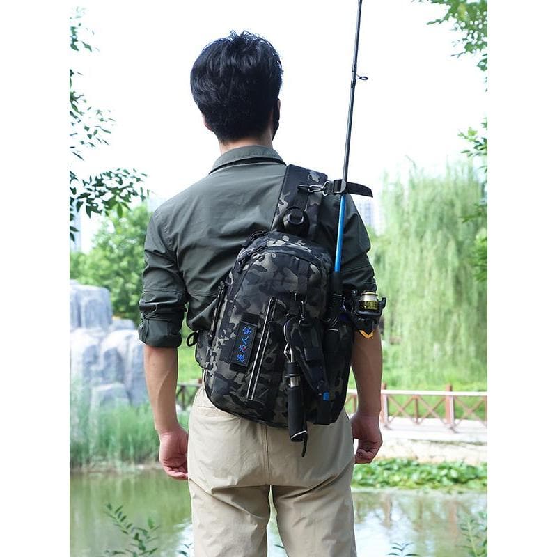 Preço de liquidação ao ar livre impermeável multifuncional pólo de um ombro mochila cintura saco do mensageiro isca de p
