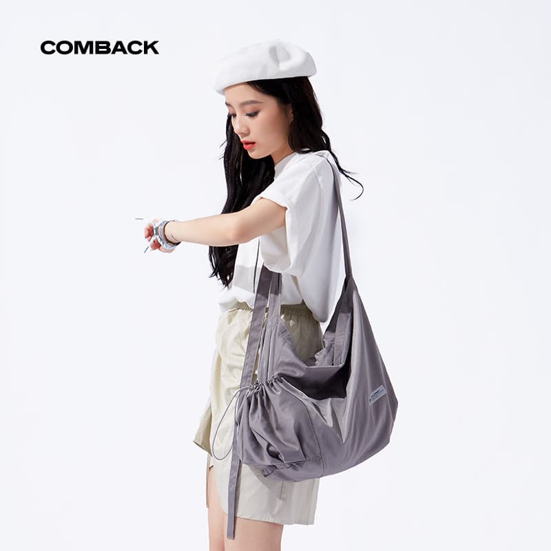 COMBACK mochila simples de grande capacidade, moderna, atraente, de um ombro, bolsa mensageiro, compras, bolsa de estuda