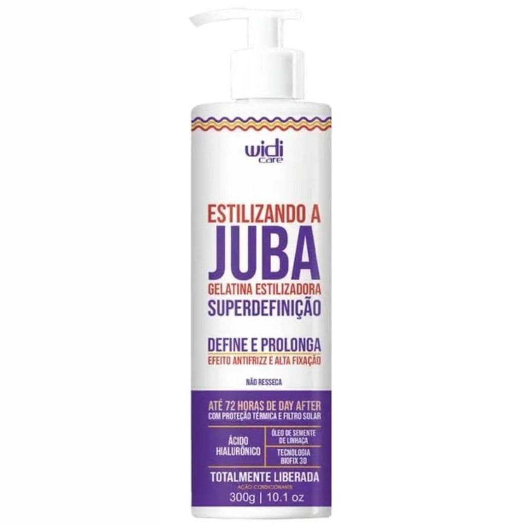 Gelatina Juba 500g Widi Care 💛 Super Definição + Anti Frizz + Brilho