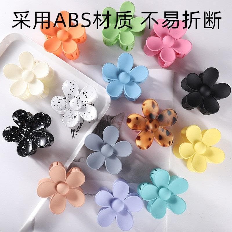 Versão coreana novo estilo influenciador acessórios de cabelo flor clipe volta cabeça cabelo rabo de cavalo grampo de ca