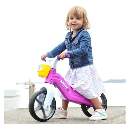 Bicicleta Infantil sem Pedal Rosa MARAL Brinquedo Educativo Criança Presente Diversão Colorido Estimulação
