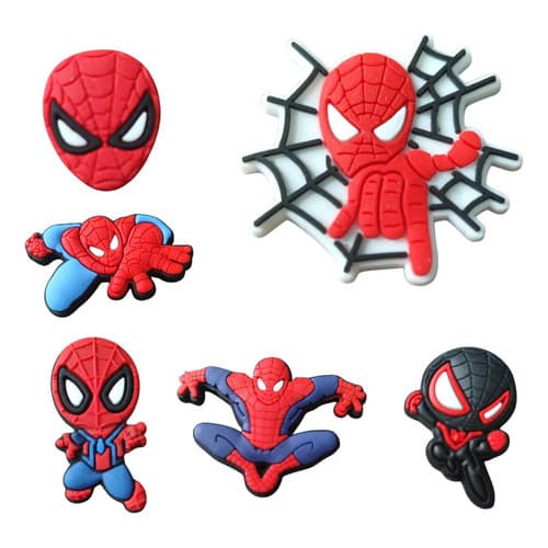 Kit 6 Pins Bottons Enfeites  Infantil  Babuche Personagens 039
