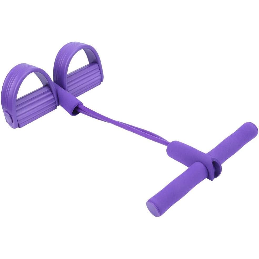 Corda De Tração Fitness Com Pedal De 2 Tubos , Extrator De Perna Elástico Para Exercícios Abdominais E Equipamentos De T