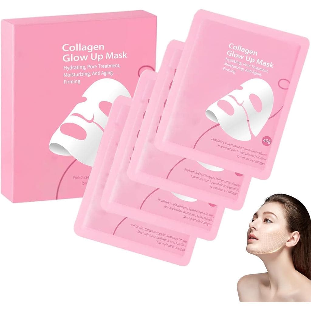 Máscara de Bio Colágeno, Máscara Facial, Máscara Facial Coreana de Bio Colágeno 2.0, Hidratação Profunda para Firmeza da