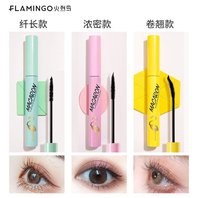Flamingo rímel oficial loja principal genuíno à prova dwaterproof água longa ondulação sem manchas feminino pequena esco