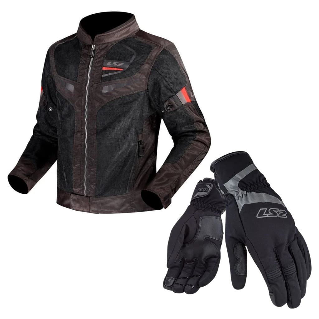 Jaqueta Moto Ls2 Garda Luva Ls2 Urbs Impermeável Preta
