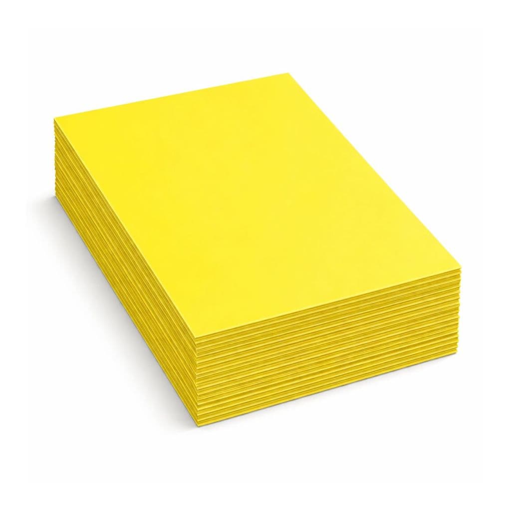 100 Cartaz Amarelo Liso 150g Super Mercado Oferta Preço