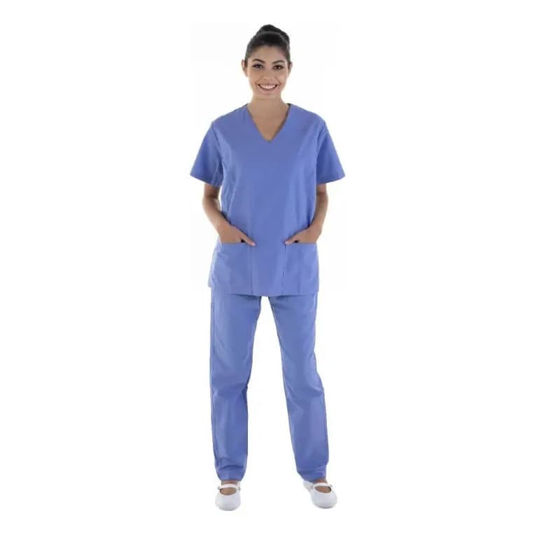 Pijama Cirúrgico Feminino Tecido Cedro Hospitalar Algodão
