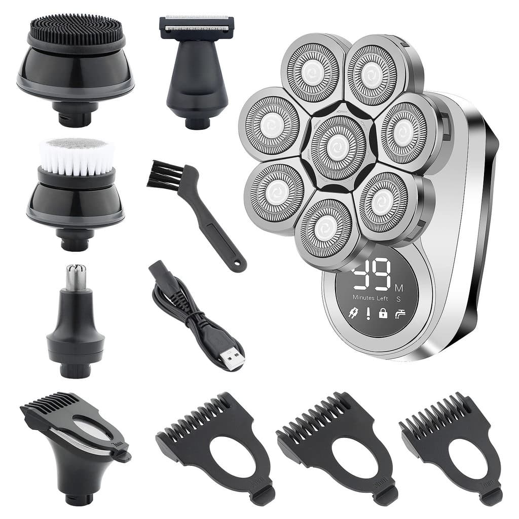 barbeador eletrico masculino Navalha transfronteiriça LK-8370 seis-em-um multifuncional máquina de lavar de corpo inteir