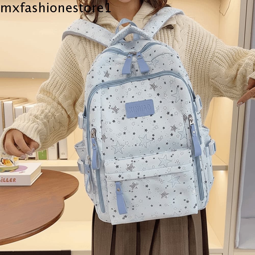 Mochila MXFASHIONE Star , Leve De Nylon Estilo Universitário , Bolsa Escolar Para Estudantes De Pano De Grande Capacidad