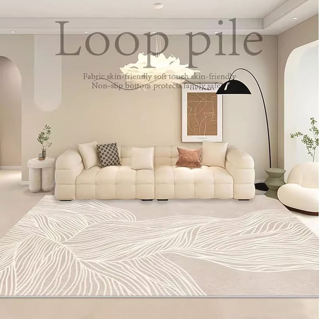 Nordic sala de estar tapete quarto sofá mesa café cobertor cabeceira Premium luz luxo círculo velo estilo japonês estilo
