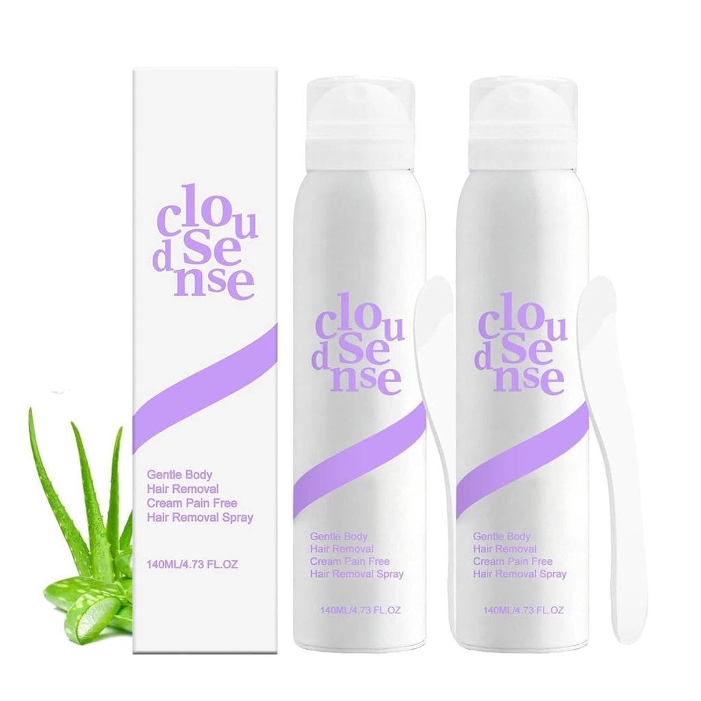 Spray depilatório CloudSense, depilação Cloudsense, depilação de áreas íntimas, não irritante, depilação eficaz sem nece