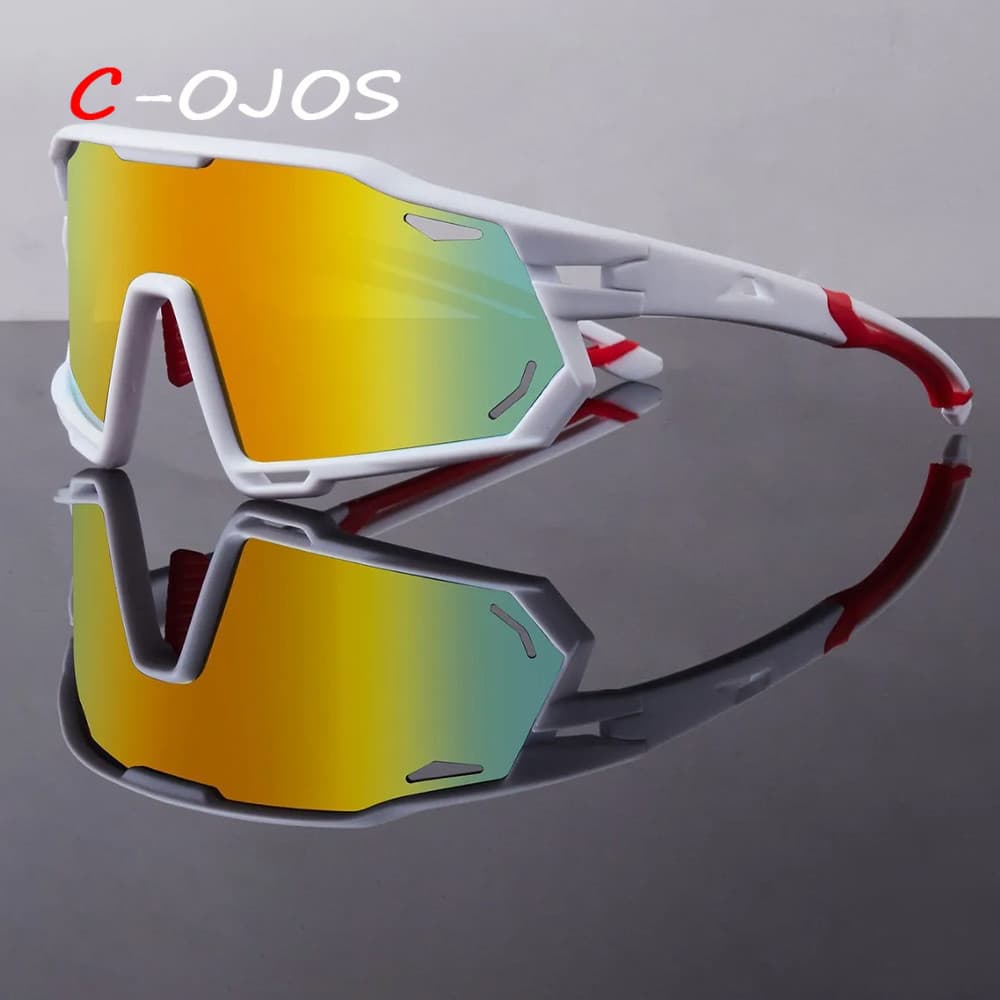 Óculos De Sol Esportivos Grandes À Prova De Vento Para Homens E Mulheres , Adequados Ciclismo Corrida