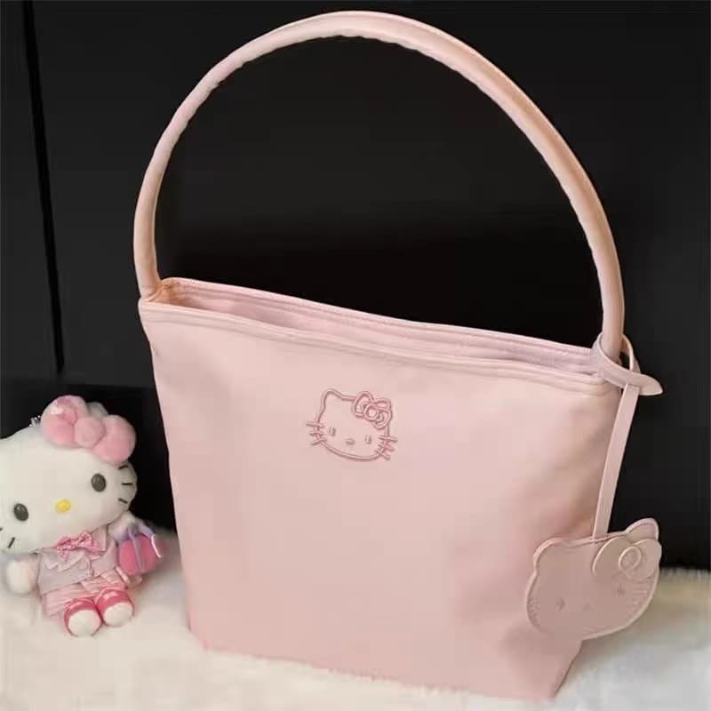 2026 novo nicho bordado náilon All-Match simples axila ordem ombro bolsa feminina bolsa ins estilo doce pequeno saco