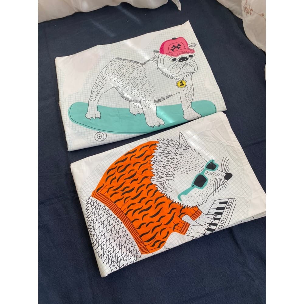 Folha de desenho animado de algodão puro peça única roupa de cama de algodão de verão artesanato rolante