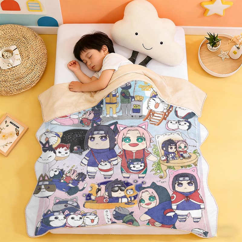 Naruto Summer Cool Quilt Verão Colcha Fina Menino