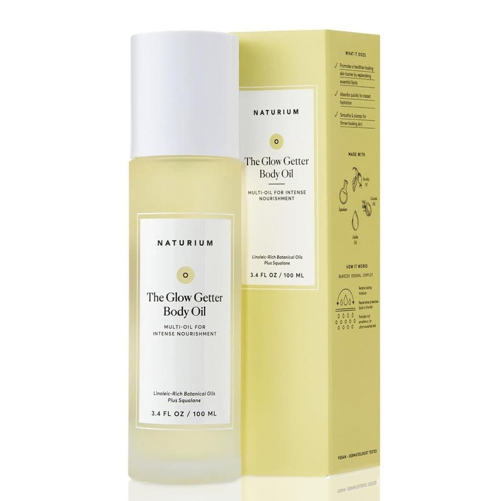 Naturium The Glow Getter Body Oil, Óleo Multiuso para Nutrição Intensa, Fórmula Hidratante e Umectante, Vegano e Livre d