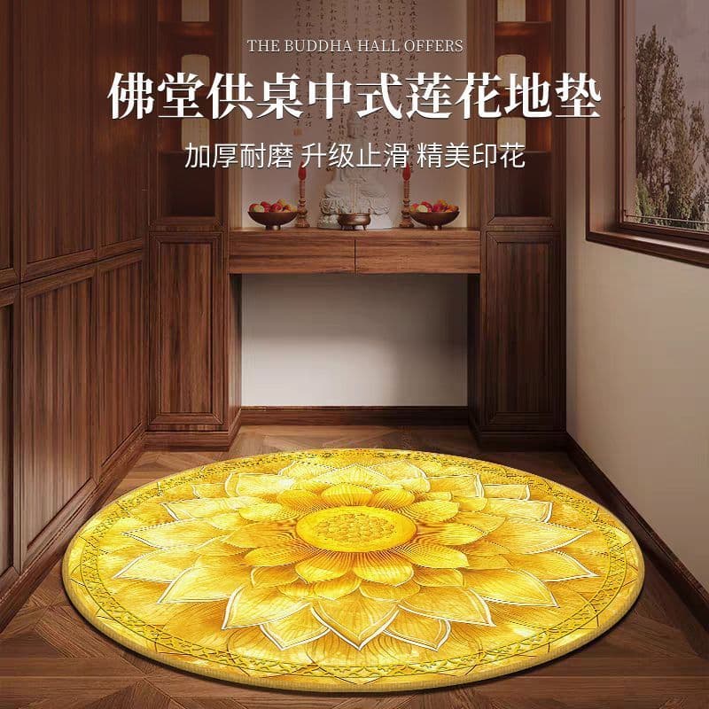 Zen budista Hall para mesa tapete de lótus chinês engrossado tapete redondo doméstico meditação meditação meditação tape