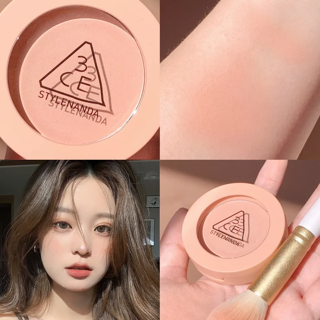 3CE Monocromático Blush nudepeach Laranja Rosa Natural Clareador Nu Rosa Fosco Damasco Japonês monopink