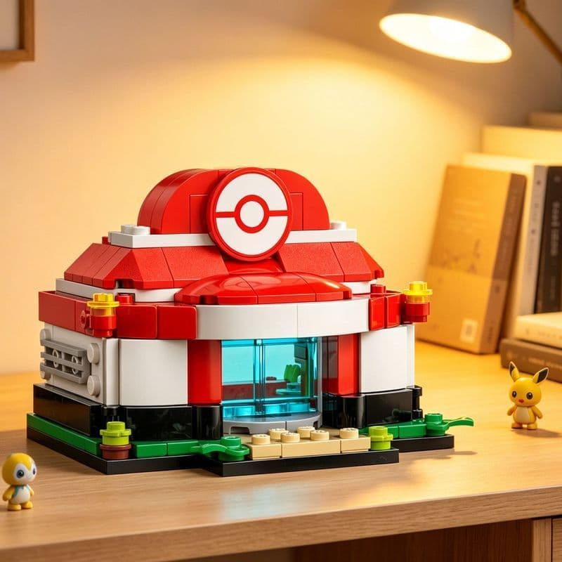 Lego Building Blocks Pokémon Pokémon Co-Branded Series Pokémon Crianças Jogo Educacional Aquela Menina Brinquedo Present