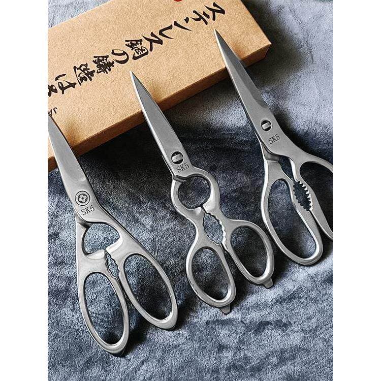Tesoura de cozinha de aço inoxidável doméstica multiuso corte poderoso frango pato ganso cortador de carne especial vege