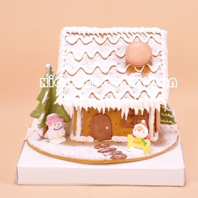 Anel de leitão-conjunto de molde de biscoito de casa de gengibre de aço inoxidável [médio] incluindo ferramenta de decor