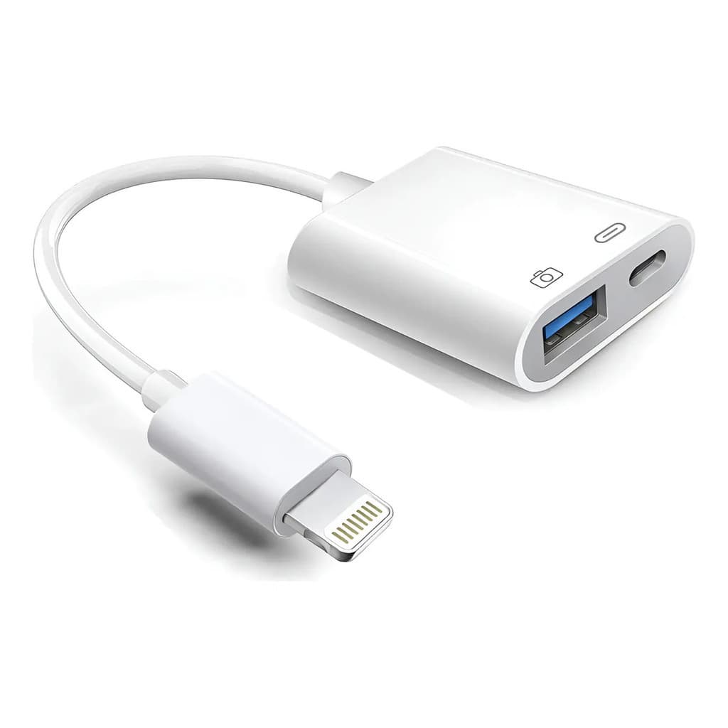 Adaptador USB Para iPad/iPhone , Bqbersyn Lightning Fêmea OTG Compatível Com Unidade Flash/Microfone/Disco Rígido E MIDI