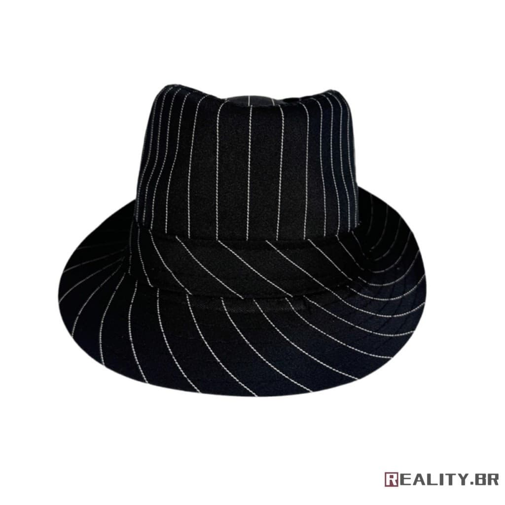 RL-Men Listrado Jazz Chapéu Vintage Cartola Na Moda Fedora Para Estágios Diários Acessórios De Fantasia
