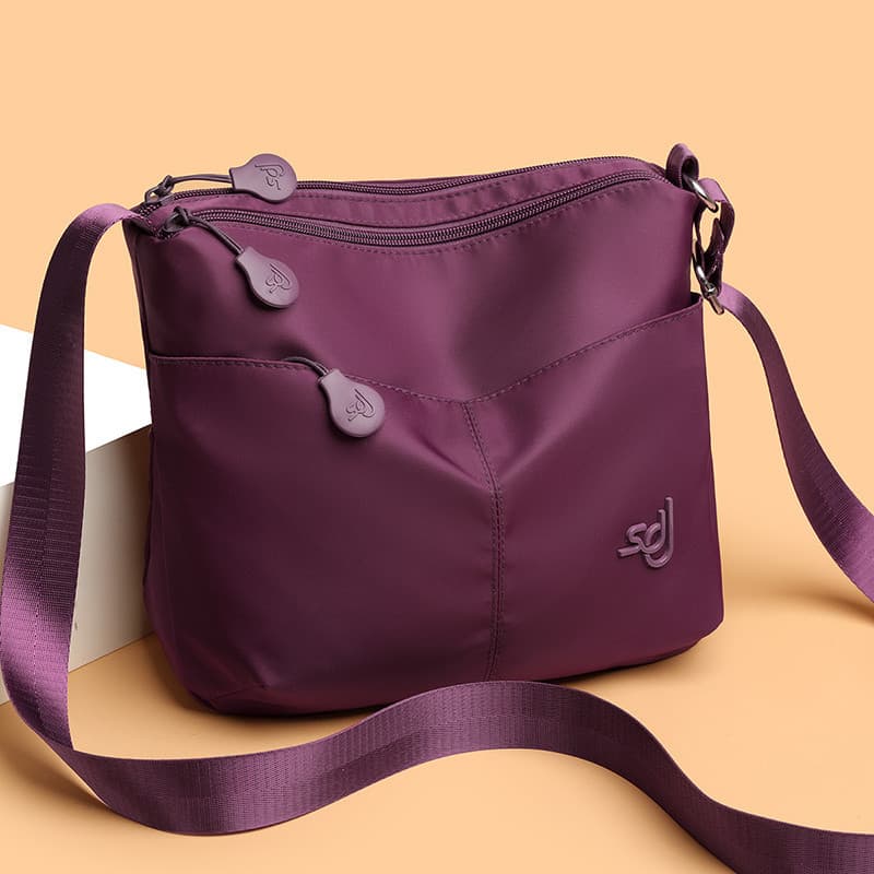 Simples grande capacidade novo estilo bolsa de ombro senhoras leve náilon Casual mãe saco moda simples grande capacidade