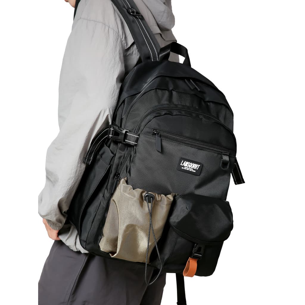 Mochila escolar à prova d'água, estudantes universitários masculinos, estudantes do ensino médio, mochila de grande capa