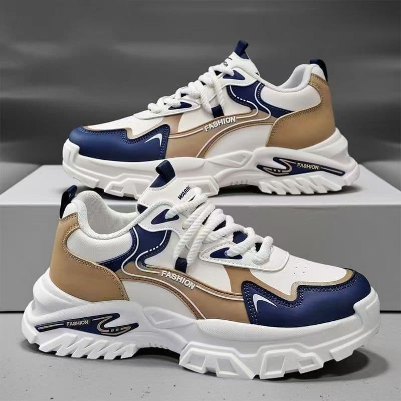 Sapatos esportivos masculinos primavera novo estilo sapatos masculinos de sola grossa antiderrapante Casual All-Match es
