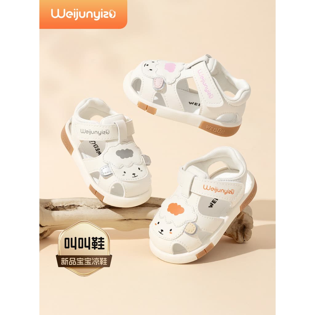 Weijunyi pé bebê chamando sapatos sandálias da menina do bebê verão bebê menino sapatos sola macia sandálias do bebê da